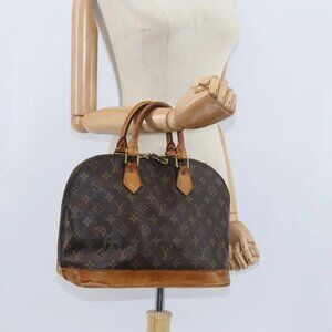 LOUIS VUITTON Monogram Alma Hand Bag M51130 LV Auth BA7158
